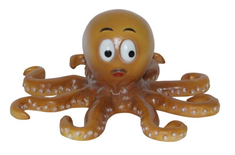 Rakso Oskar Schneider GmbH Tierfigur Lustige Oktopus-Figur Krake Höhe 14 cm Dekofigur aus Kunststoff von Rakso Oskar Schneider GmbH