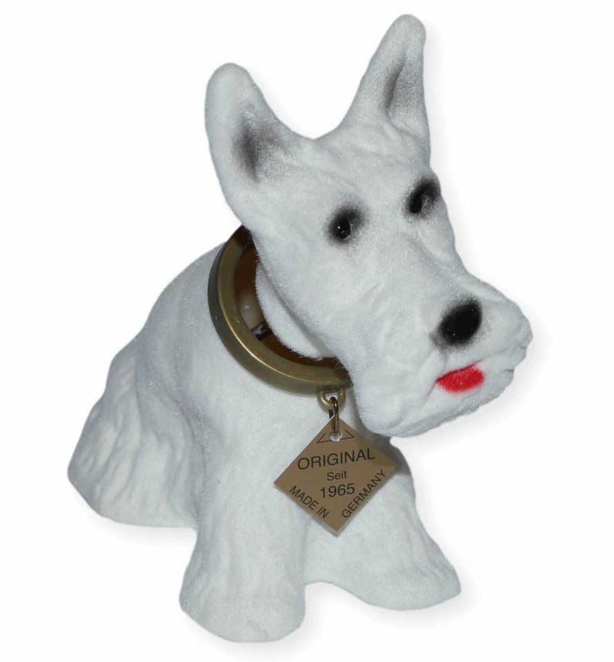 Rakso Oskar Schneider GmbH Tierfigur Wackelfigur Hund Scottish Terrier H 22 cm weiß Figur mit Wackelkopf von Rakso Oskar Schneider GmbH