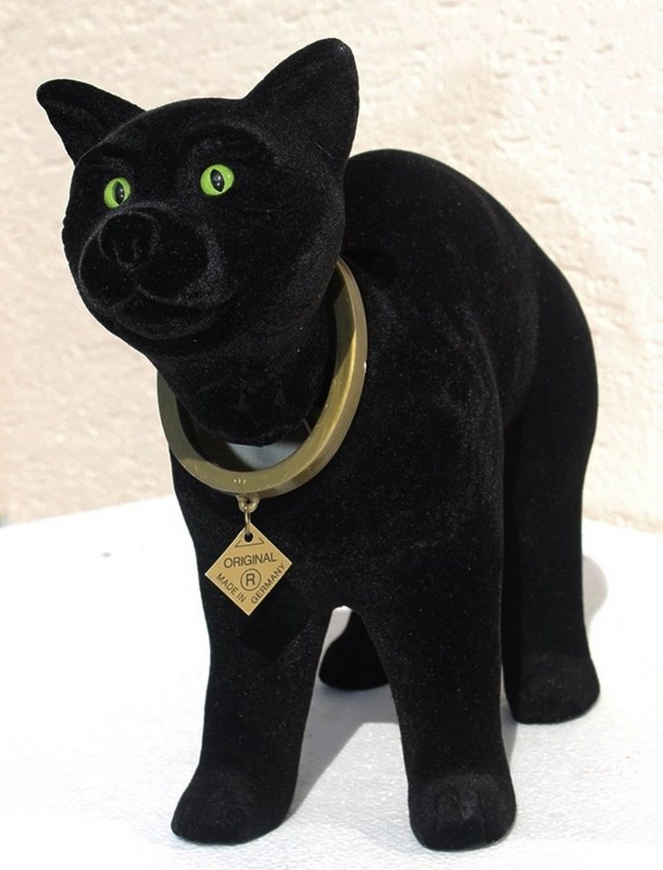 Rakso Oskar Schneider GmbH Tierfigur Wackelfigur Katze schwarz groß H 23 cm Dekofigur mit Wackelkopf von Rakso Oskar Schneider GmbH