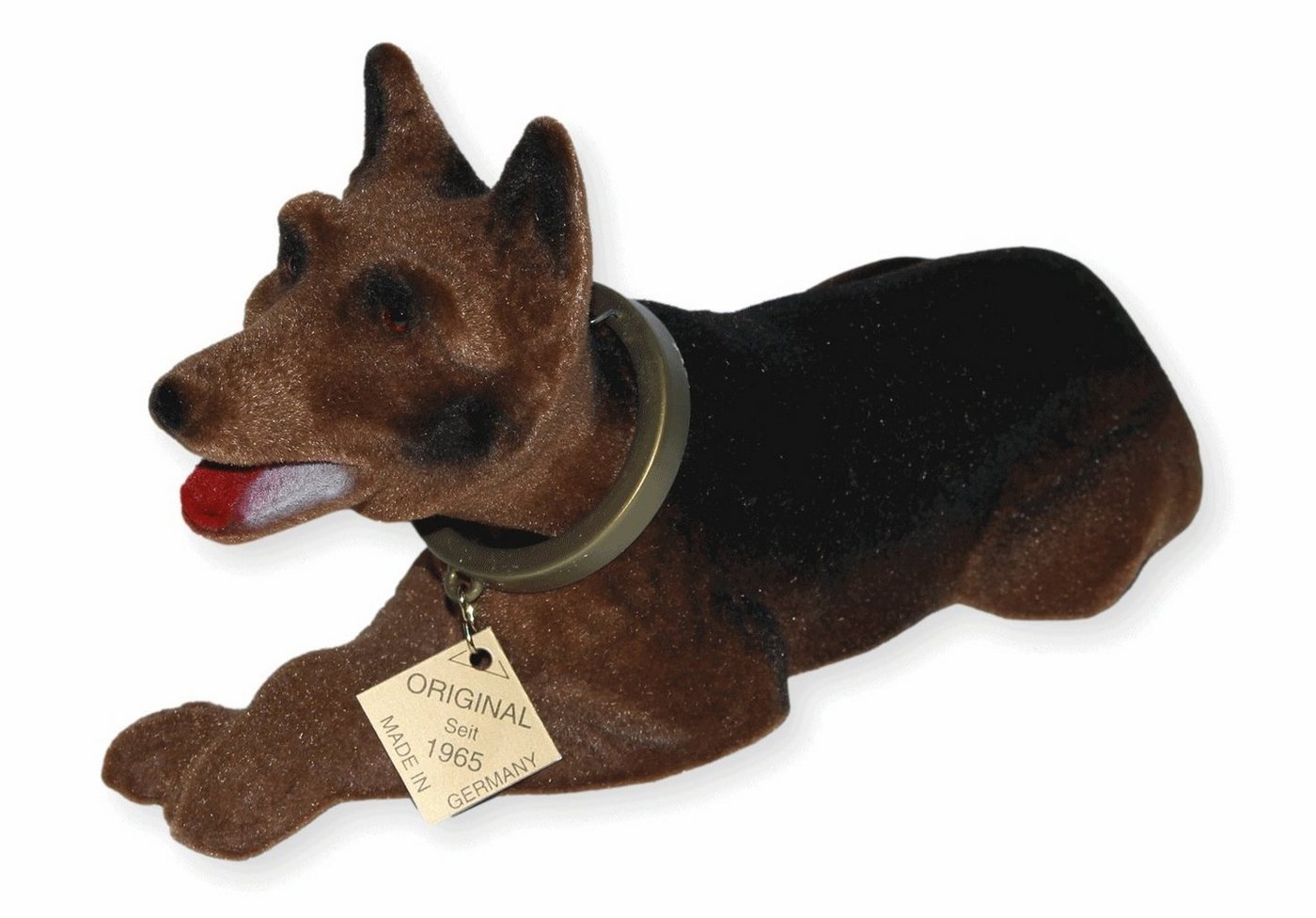 Rakso Oskar Schneider GmbH Tierfigur Wackelfigur Schäferhund H 10 cm klein Dekofigur mit Wackelkopf von Rakso Oskar Schneider GmbH