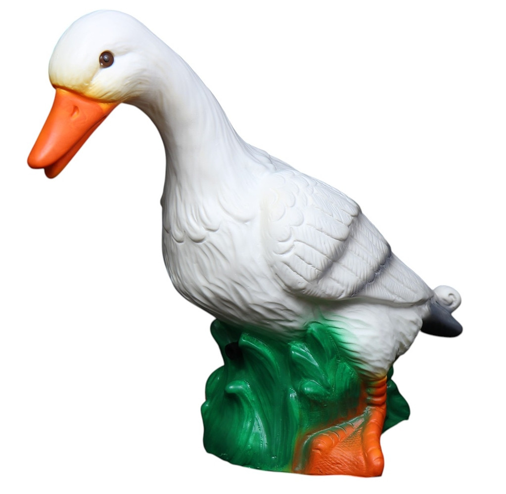 Deko Figur Ente stehend weiß H 28 cm Entenfigur mit Scherz Bewegungsmelder Schnatter Dekofigur Deko Figur Ente stehend weiß H 28 cm Entenfigur mit Scherz Bewegungsmelder Schnatter Dekofigur von Rakso