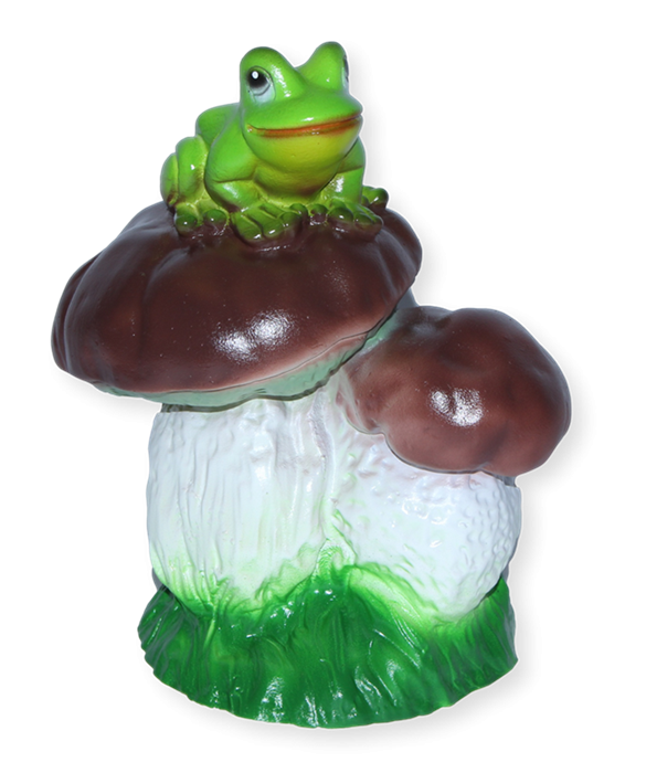 Deko Garten Figur Dekofigur Gartenfigur zwei Steinpilze mit Frosch aus Kunststoff Höhe 19 cm Deko Garten Figur Dekofigur Gartenfigur zwei Steinpilze mit Frosch aus Kunststoff Höhe 19 cm von Rakso