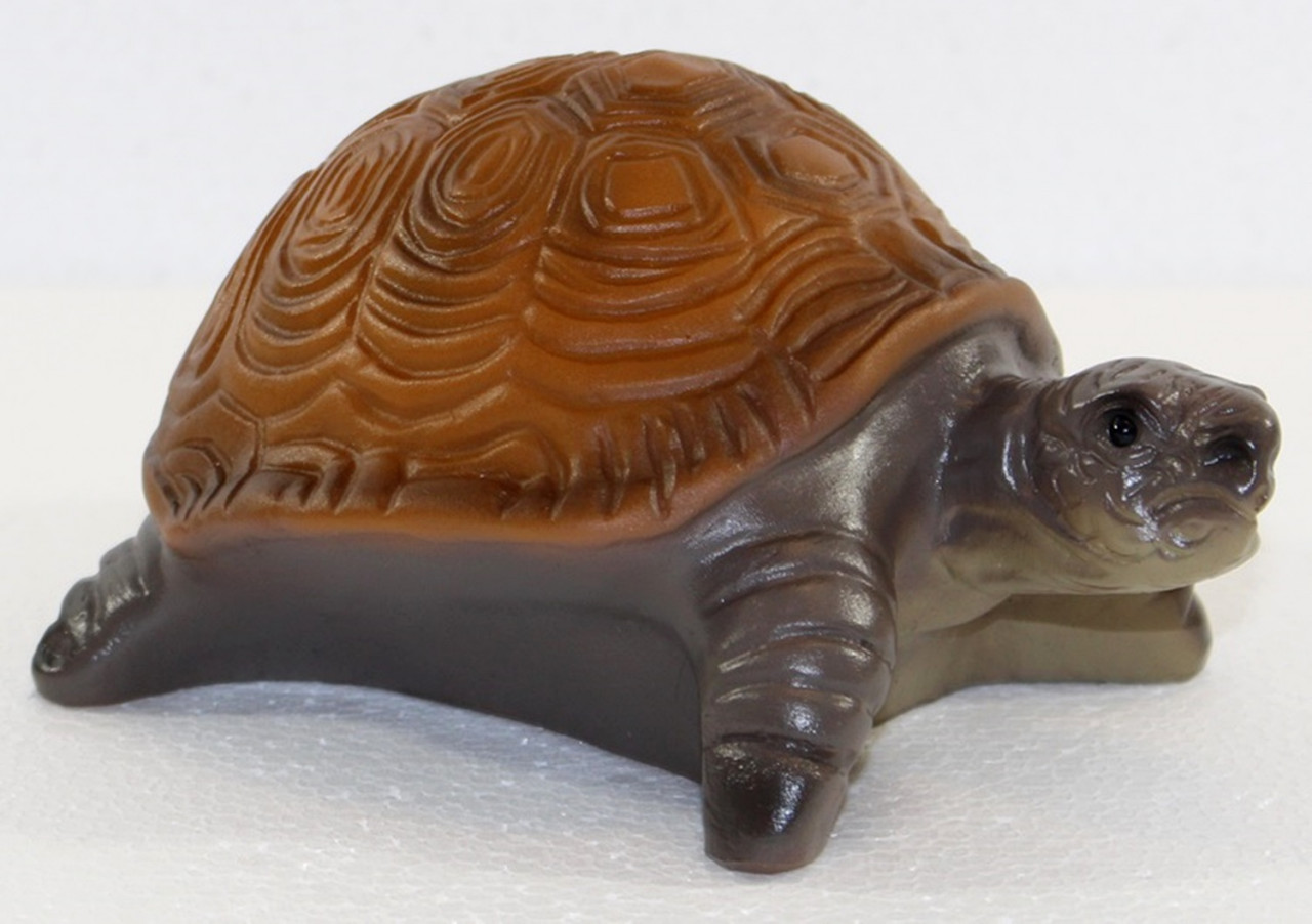 Deko Garten Figur Gartenfigur Tierfigur Teichfigur Schildkröte klein aus Kunststoff Höhe 8 cm von Rakso