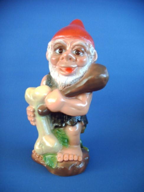 Gartenzwerg Urzwerg Figur Zwerg H 29 cm aus Kunststoff von Rakso