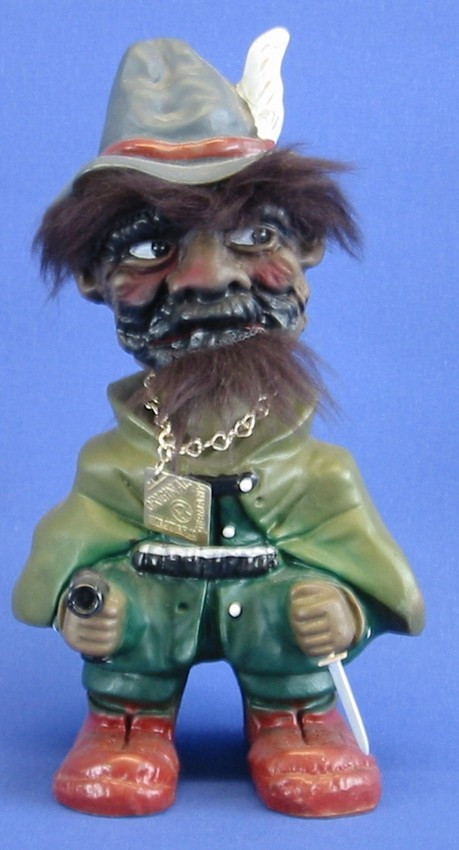 Souvenir Wackel Figur Räuber klein H 15 cm Wackelfigur Original mit Wackelkopf von Rakso