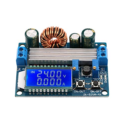 RAKSTORE Einstellbares CC CV Step Up Down Netzteilmodul LCD Display DC 5,5-30V auf DC 0,5-30V 35W Boost Buck Converter Board ZK-SJVA-4X von Rakstore
