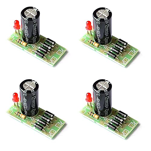 RAKSTORE Umwandlungsmodul AC zu DC Power Conversion Module 1N4007 Full Bridge Gleichrichter Filter 12 V 1 A AC DC Konverter 4 Stück von Rakstore