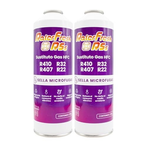 Ralerfresh RS - Gas-Ersatz für R410, R32, R407 und R22, organisches Kühl-Gas, ökologisch, effizient, schnelles Aufladen (2 Flaschen RSs) von Ralertreik