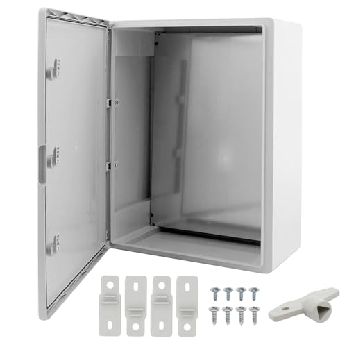 Schrank mit Montageplatte aus verzinktem Stahl, leer, Kunststoff, ABS, 500 x 700 x 250 cm, Grau IP65 von Ralertreik
