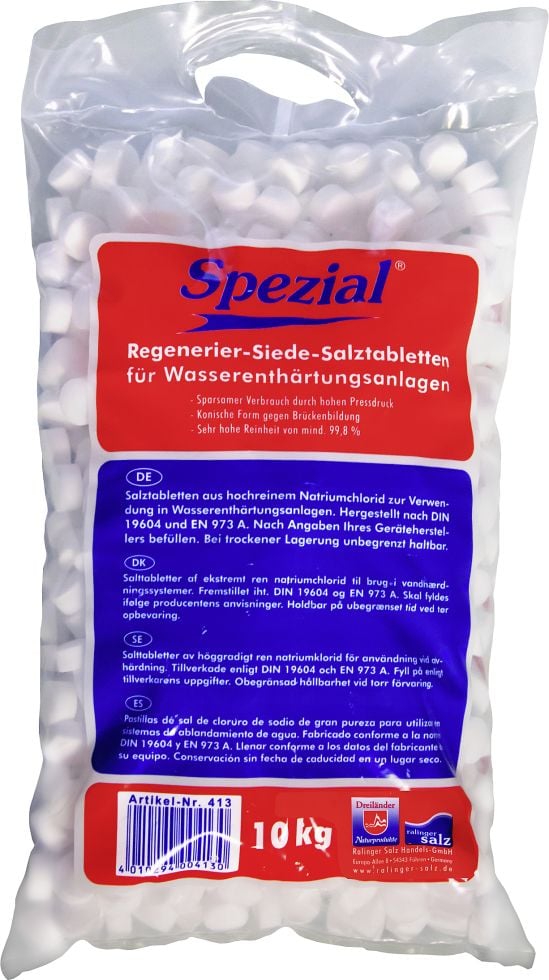 Ralinger Salz Regeneriersalztabletten 10 kg, für Wasserenthärter von Ralinger Salz