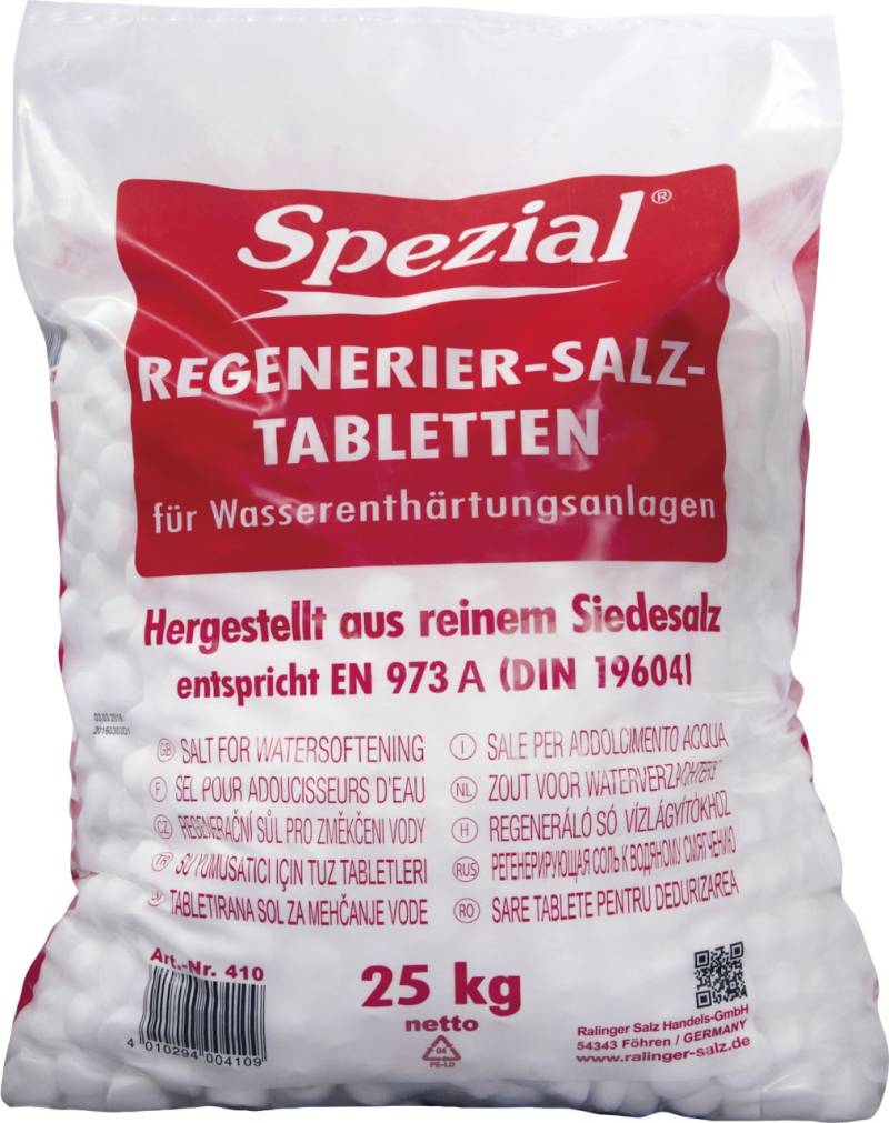 Ralinger Salz Regeneriersalztabletten 25 kg, für Wasserenthärter von Ralinger Salz