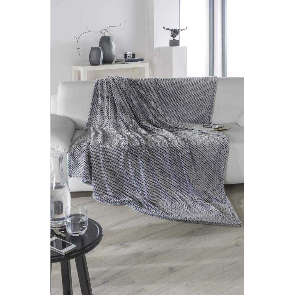 Rally-Fashion Wohndecke Amelie 150x200 cm Schwarz Weiß von Rally Fashion