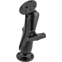 RAM Mounts Aufbau-Set, 2x runde Basisplatte (AMPS), mittlerer Verbindungsarm, C-Kugel (1,5 Zoll), im Polybeutel von Ram Mounts