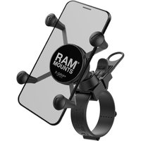 RAM Mounts EZ-Strap Lenker-Halterung mit X-Grip Halteklammer für Smartphones bis 82,6 mm Breite, direkte Anbindung von Ram Mounts