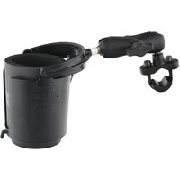 RAM Mounts Rohrhalterung mit Getränkehalter, mit Klemmschelle, B-Kugel (1 Zoll), im Polybeutel von Ram Mounts
