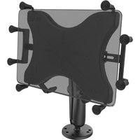 RAM Mounts X-Grip Aufbauhalterung für Tablets (10 Zoll), B-Kugel (1 Zoll), runde Basisplatte (AMPS), langer Verbindungsarm von Ram Mounts