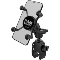 RAM Mounts X-Grip Klemm-Halterung für Smartphones bis 82,6 mm Breite, B-Kugel (1 Zoll), kleine Tough-Claw, kurzer Verbindungsarm von Ram Mounts