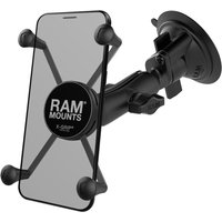 RAM Mounts X-Grip Saugfuss-Halterung für Smartphones bis 114,3 mm Breite, B-Kugel (1 Zoll), mittlerer Verbindungsarm von Ram Mounts