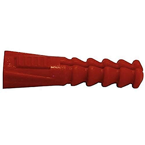 Dübel ohne Kragen, 8 mm x 39 mm, Rot, Eimer mit 1000 Stück von Ram