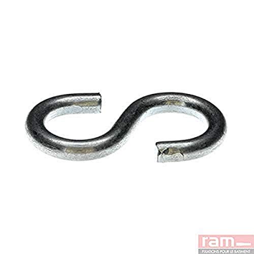 Esses Stahl verzinkt, 5 mm x 14 mm, Grau, 100 Stück von Ram