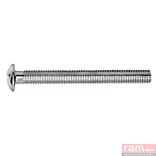 Metallschrauben, doppelter Kopf, 6 mm x 57 mm, 50 Stück von RAM CHEVILLES ET FIXATIONS