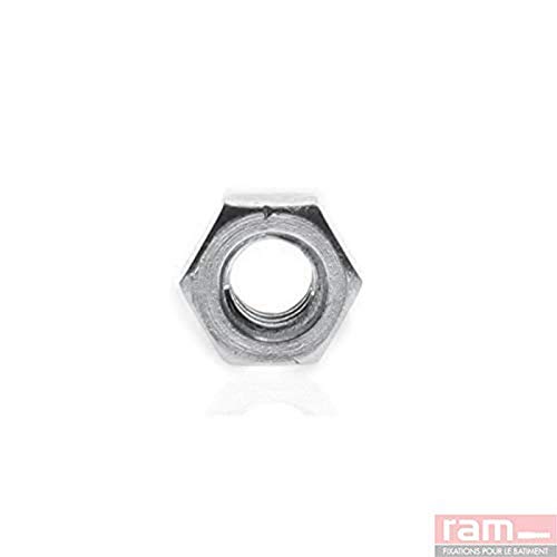 Mutter aus verzinktem Stahl, 12 mm x 175 mm, Grau, 50 Stück von RAM CHEVILLES ET FIXATIONS