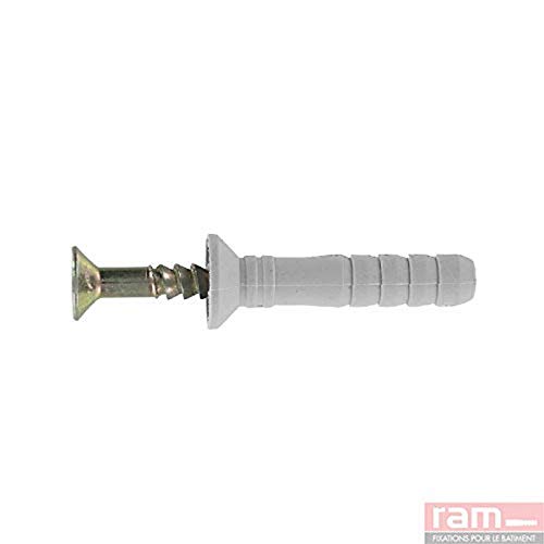 Ramspeed Dübel Senkkopf mit Nagel TF, 5 mm x 40 mm, 20 Stück von Ram