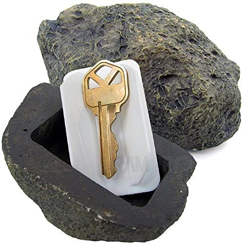 RamPro Hide-a-Spare-Key Fake Rock – sieht aus und fühlt sich an wie echter Stein, sicher für den Garten oder Hof, Geocaching (1) von RamPro