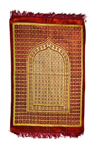 Ramadan24 Gebetsteppich/Islamischer Teppich für unterwegs Muster Namaz Seccade muslimische Männer, Frauen und Kinder (Kupfer) von Ramadan24