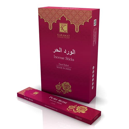 Pure Rose Weihrauchstäbchen Raum Duft 15 Stäbchen Rosen Orientalisch Duft Arabisch islamisch Räucher von Ramadan24