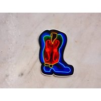 Cowboy Boot Neonschild Magnet von RamblinArts
