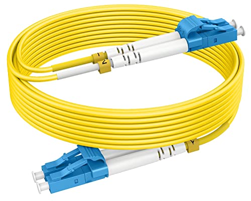 RamboCables LWL Patch-Kabel - OS2 LC auf LC Glasfaser-Kabel 1 m - Singlemode Duplex LSZH 9/125µm 10 GBit/s Gelb - Optionen 0,5 m~60 m 𝙍𝙖𝙢𝙗𝙤𝘾𝙖𝙗𝙡𝙚𝙨 von RamboCables