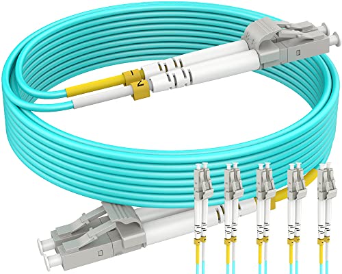 RamboCables LWL Patchkabel LC LC Multimode - 3m OM3 Glasfaser-Kabel - Duplex LSZH - 10GBit/s 50/125µm, 5pack von RamboCables