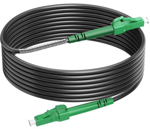 RamboCables 5M Gepanzerte Glasfaser-Kabel LC/APC auf LC/APC, Simplex Singlemode Gepanzerte Glasfaserkabel, 9/125µm OS2 FTTH LWL Patchkabel für den Innen- und Außenbereich, Schwarz RamboCables 5M Gepanzerte Glasfaser-Kabel LC/APC auf LC/APC, Simplex Singlemode Gepanzerte Glasfaserkabel, 9/125µm OS2 FTTH LWL Patchkabel für den Innen- und Außenbereich, Schwarz von RamboCables