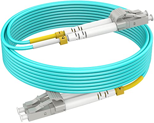RamboCables LWL Patch-Kabel OM4 40m LC auf LC Glasfaser-Kabel -LWL Patch-Kabel OM4 Multimode Duplex LSZH - 100GBit/s 50/125µm von RamboCables