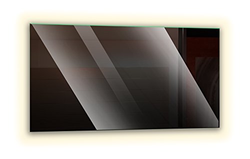 Ramix Beleuchteter Spiegel, Wandspiegel, Spiegel im Badezimmer - rundherum beleuchtet, Design LED Spiegel für Badezimmer, Farbe: Weiß - Neutralweiß, Größe: Breite 70 cm x Höhe 50 cm von Ramix