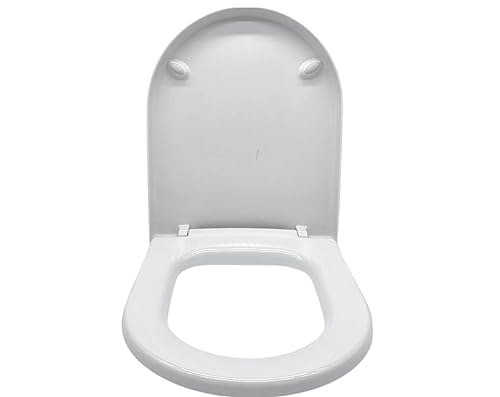 Ramm Toilettensitz kompatibel mit Jika Mio, WC Sitz aus antibakteriellem Duroplast, Toilettendeckel mit Absenkautomatik Soft Close von Ramm