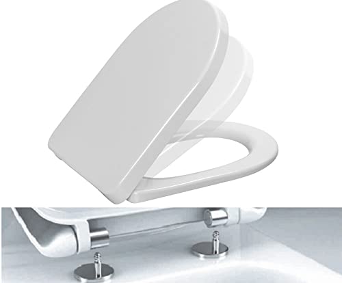 Ramm Toilettensitz mit Absenkautomatik Soft Close | WC Sitz aus antibakteriellem Duroplast mit Quick-Release-Funktion |kompatibel mit V & B Subway 44x36cm| inklusive Befestigungsmaterial Ramm Toilettensitz mit Absenkautomatik Soft Close | WC Sitz aus antibakteriellem Duroplast mit Quick-Release-Funktion |kompatibel mit V & B Subway 44x36cm| inklusive Befestigungsmaterial von Ramm