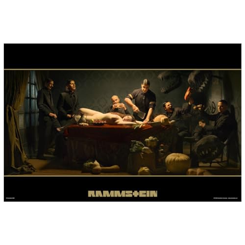Rammstein Poster "LIFAD Album Cover" mehrfarbig, Offizielles Band Merchandise Fan Plakat von Rammstein