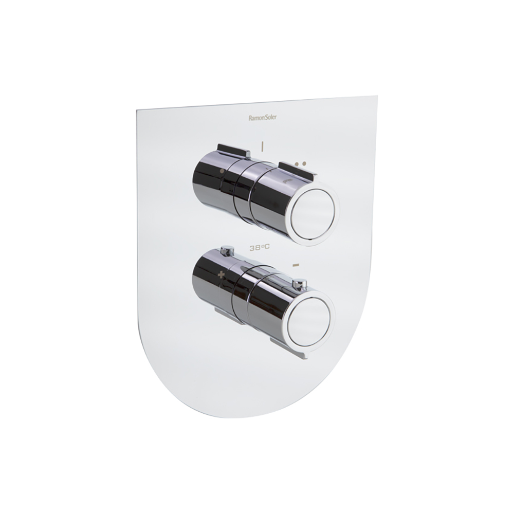 Ramon Soler Arola Thermostat Unterputz Armatur mit integrierten 2 Wege Umsteller 268712S von Ramon Soler