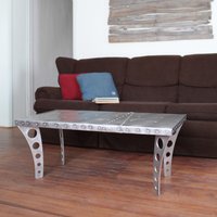 Gebürsteter Finish Jetset Couchtisch + Aluminium | Aviator Inspiriert Metall Urban Industrial Moderne Designer Möbel Silber Luftfahrt Gebürsteter Finish Jetset Couchtisch + Aluminium | Aviator Inspiriert Metall Urban Industrial Moderne Designer Möbel Silber Luftfahrt von RamonaMetal
