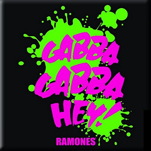 Ramones Kühlschrankmagnet Gabba Gabba Hey Nue offiziell 76mm x 76mm One Size von Ramones
