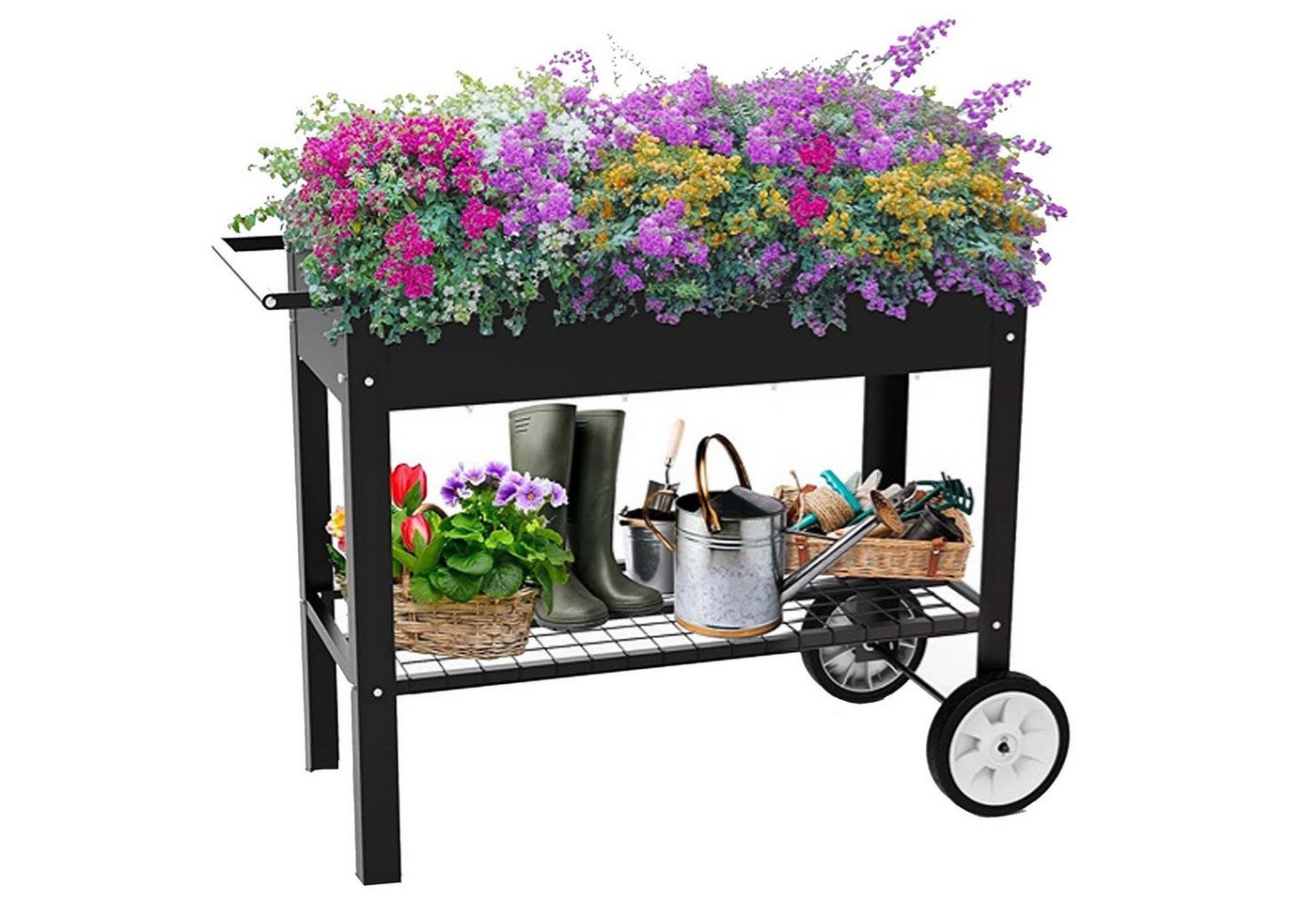 RAMROXX Hochbeet Rollbares Metall Hochbeet für rückenschonendes Gärtnern Moderne Optik RAMROXX Hochbeet Rollbares Metall Hochbeet für rückenschonendes Gärtnern Moderne Optik von Ramroxx