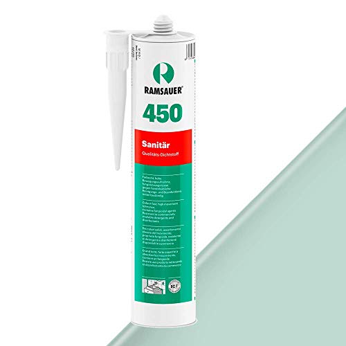 Ramsauer 450 Sanitär 1K Silikon Dichtstoff 310ml Kartusche (Pastelgrün) von Ramsauer