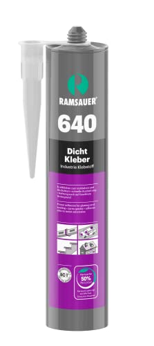 Ramsauer 640 Dicht Kleber 1K Hybrid Dichtstoff 310ml Kartusche (Schwarz) von Ramsauer