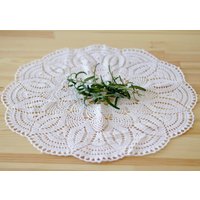 Deckchen Flachs Leinen Gehäkelte Tischdecke 40 cm Mitteldecke Rund Große Untersetzer Handgemachte Haushaltswaren Deckchen Flachs Leinen Gehäkelte Tischdecke 40 cm Mitteldecke Rund Große Untersetzer Handgemachte Haushaltswaren von RamuneCrochet