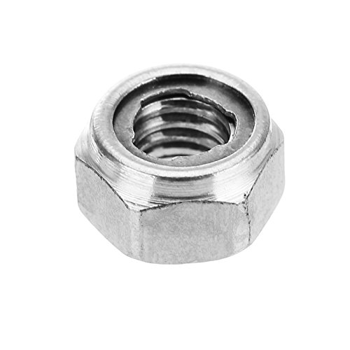 RanDal ™ M4Sn2 10Pcs M4 304 Edelstahl Hex Self Locking Nuts Anti Loose All Steel Insert Lock Nuts von RanDal