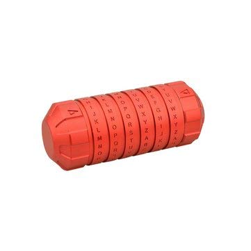 RanDal Da Vinci Code Locker Zinklegierung Cryptex Zylinder Valentinstag Romantische Iloveu Geschenkdekorationen - Rot von RanDal