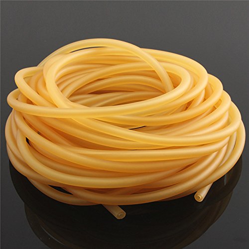 RanDal Gelb 2X5Mm Natural Latex Rubber Chirurgische Band Tube Elastic Rubber Rope Für Spiel Einhalb 2/5/10M - 10M von RanDal