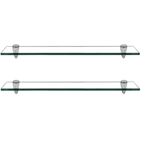 Randaco 2X Glasablage Glasregal, Glas Glasablage Klarglas mit Wandhalterung&8mm ESG Sicherheitsglas und Halterung, perfekt geeignet als Duschregal/Badablage für Bad, Küchen,Balkon (60x10x0.8 cm) Randaco 2X Glasablage Glasregal, Glas Glasablage Klarglas mit Wandhalterung&8mm ESG Sicherheitsglas und Halterung, perfekt geeignet als Duschregal/Badablage für Bad, Küchen,Balkon (60x10x0.8 cm) von Randaco